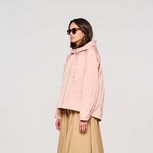 OOF Wear Pink Hooded Jacket Water Repellent Gym Jacket Short Jacket L
